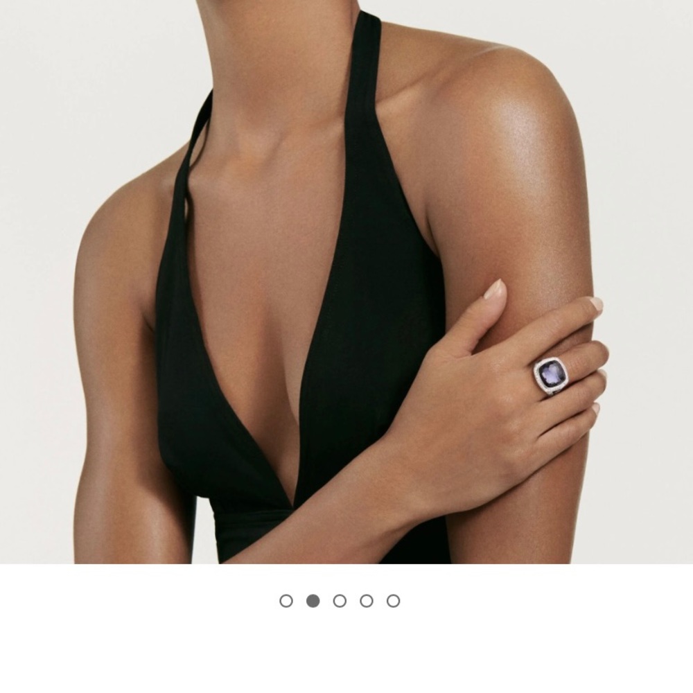 David Yurman Ring - Gorgeous Black Orchid + Diamonds - Picture 13 of 16